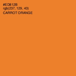 #ED812B - Carrot Orange Color Image